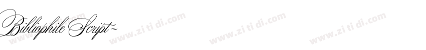Bibliophile Script字体转换